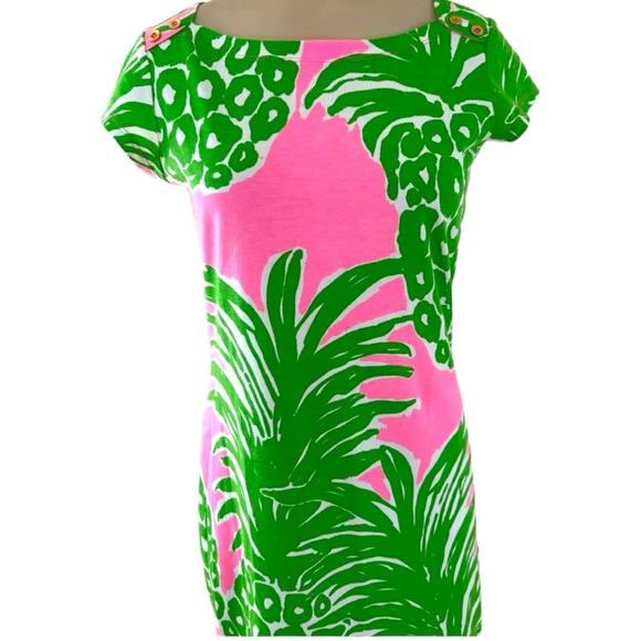 Lilly Pulitzer Loren Pink Pout Flamenco Pima Dress Size XS - Picture 4 of 8